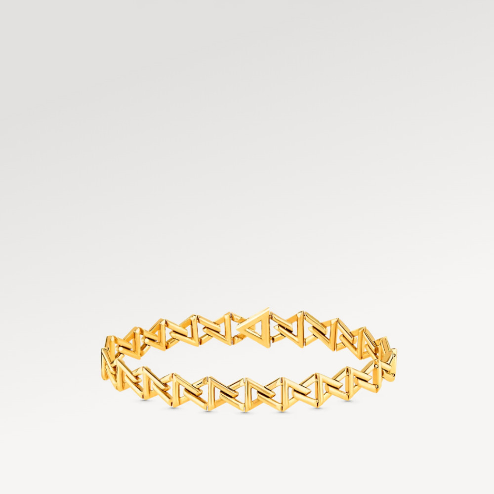 LV Volt Curb Chain Small Bracelet, Yellow Gold LV Volt Curb Chain Small Bracelet, Yellow Gold