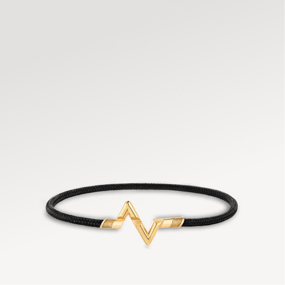 LV Volt Upside Down Play Small Bracelet, Yellow Gold LV Volt Upside Down Play Small Bracelet, Yellow Gold
