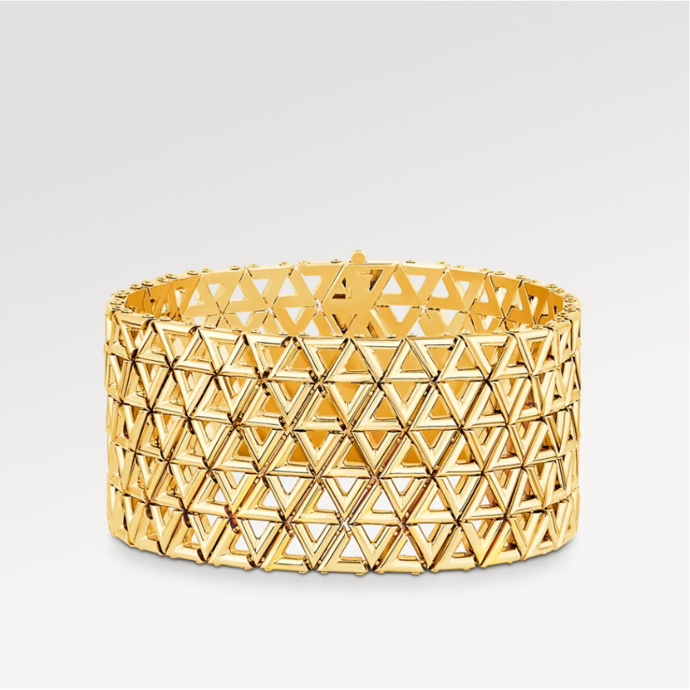 LV Volt Mesh Bracelet, Yellow Gold LV Volt Mesh Bracelet, Yellow Gold