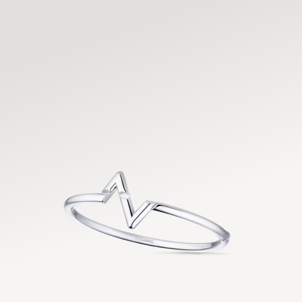 LV Volt Upside Down Bracelet, White Gold LV Volt Upside Down Bracelet, White Gold