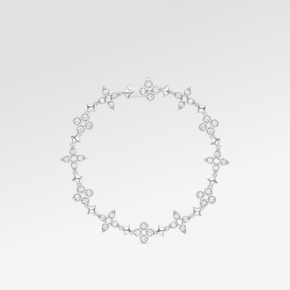 Dentelle One Row Bracelet, White Gold And Diamonds Dentelle One Row Bracelet, White Gold And Diamonds