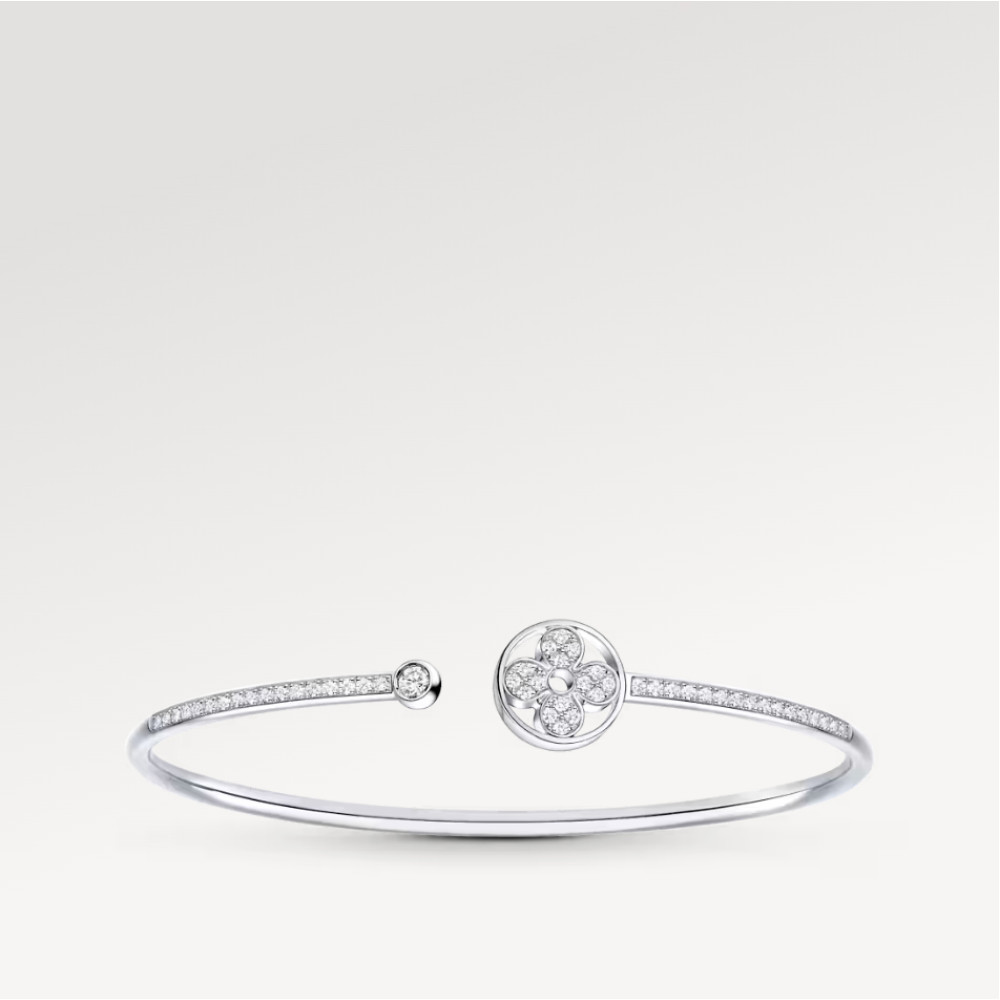 Idylle Blossom Twist Bracelet, White Gold And Diamonds Idylle Blossom Twist Bracelet, White Gold And Diamonds