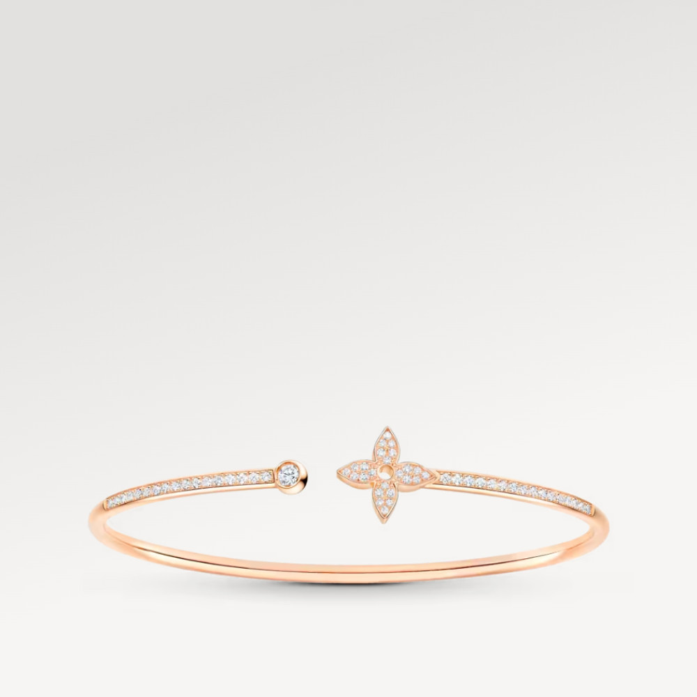 Idylle Blossom Twist Bracelet, Pink Gold And Diamonds Idylle Blossom Twist Bracelet, Pink Gold And Diamonds