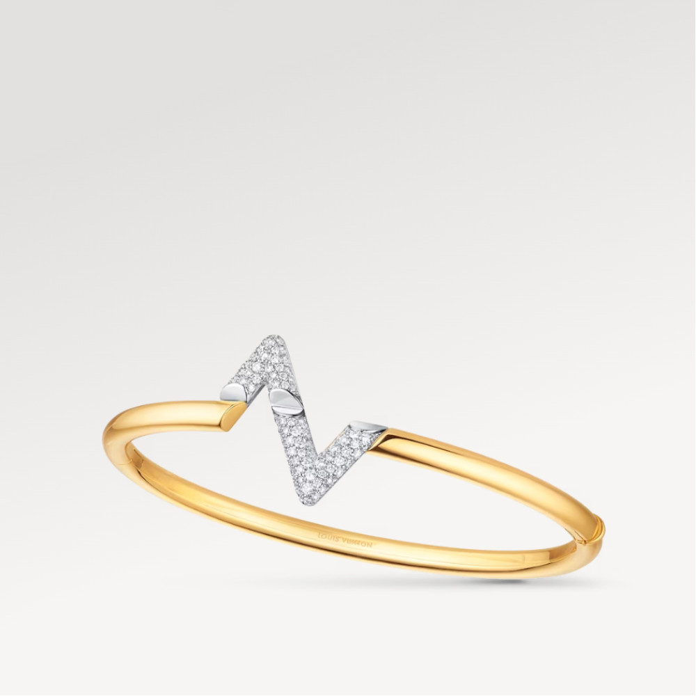 LV Volt Upside Down Bracelet, Yellow Gold, White Gold And Diamonds LV Volt Upside Down Bracelet, Yellow Gold, White Gold And Diamonds