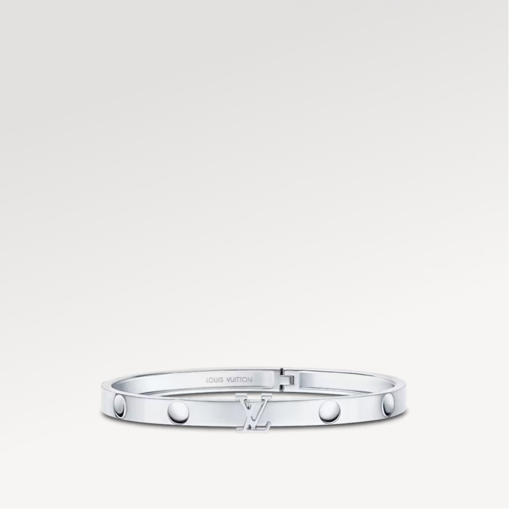 Empreinte Bangle, White Gold
