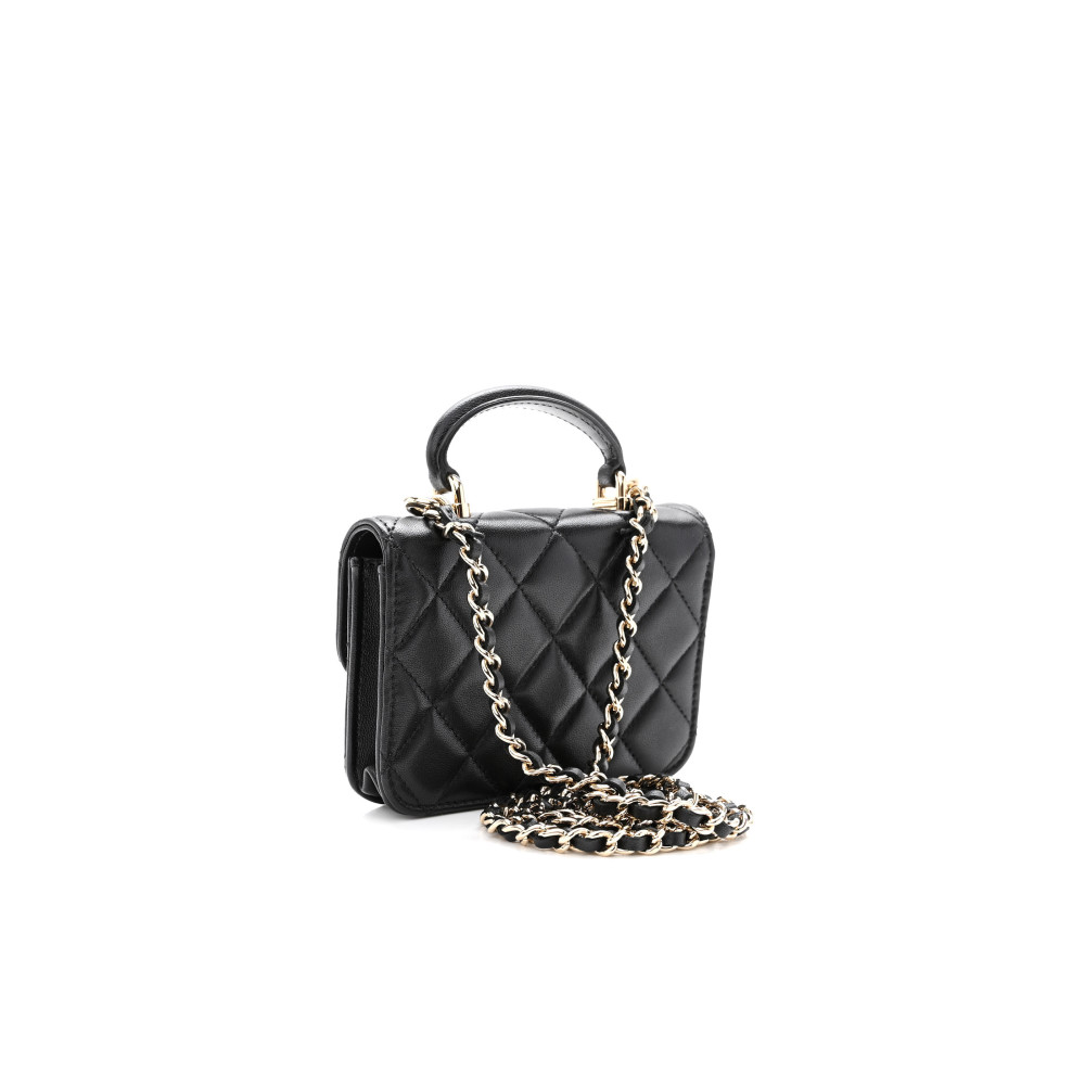 CHANEL TOP HANDLE FLAP BAG