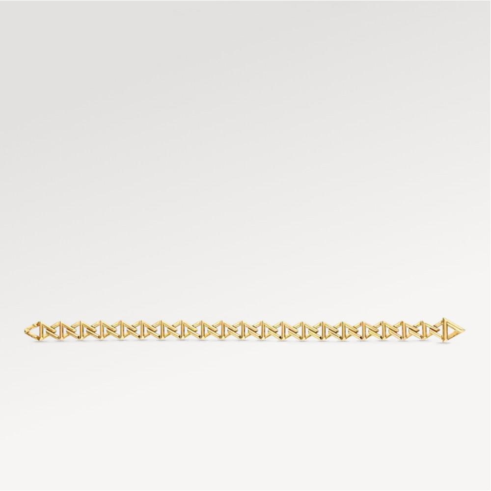 LV Volt Curb Chain Small Bracelet, Yellow Gold LV Volt Curb Chain Small Bracelet, Yellow Gold