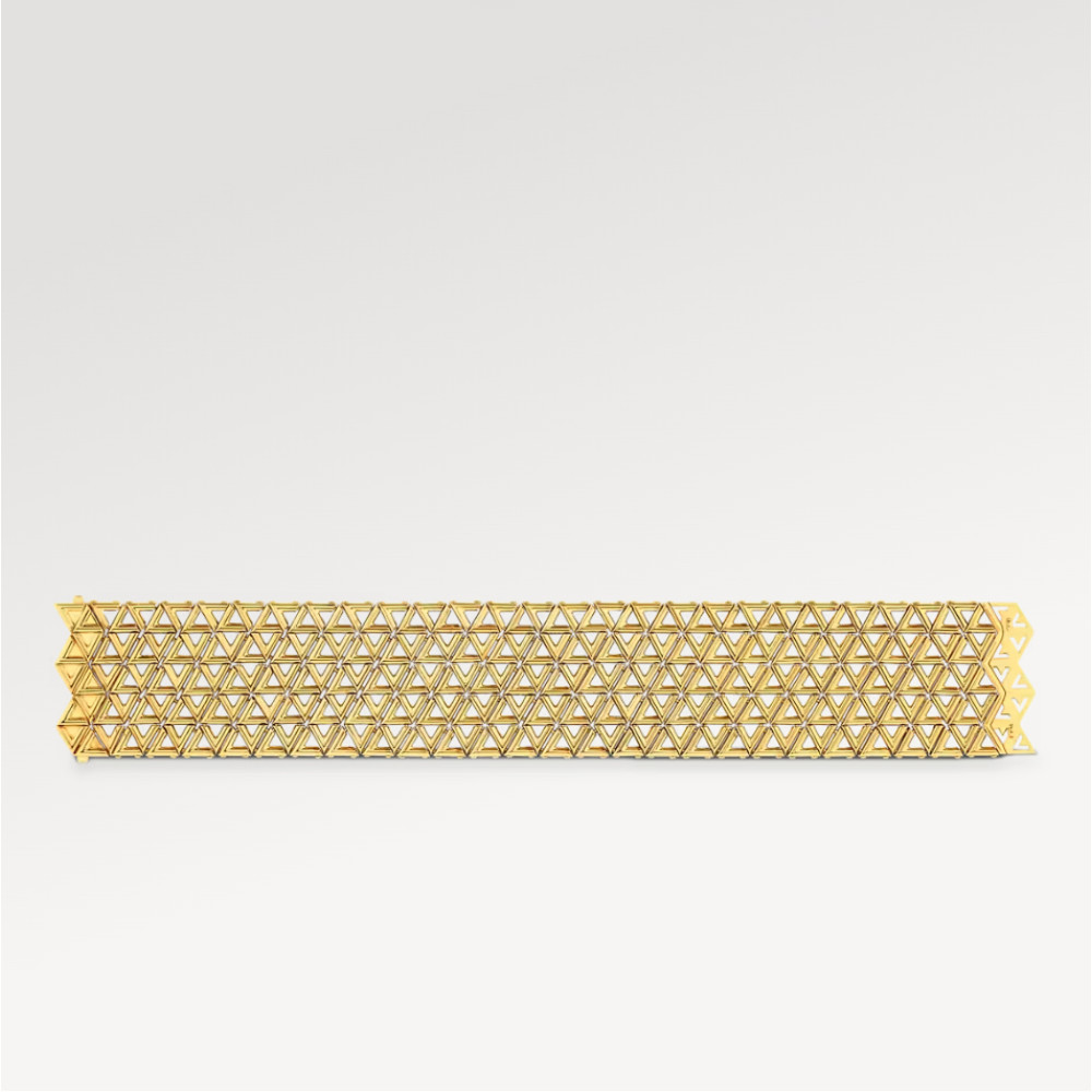 LV Volt Mesh Bracelet, Yellow Gold LV Volt Mesh Bracelet, Yellow Gold