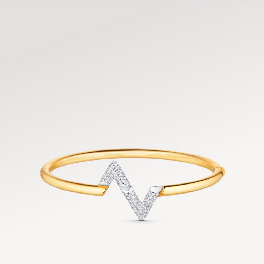 LV Volt Upside Down Bracelet, Yellow Gold, White Gold And Diamonds LV Volt Upside Down Bracelet, Yellow Gold, White Gold And Diamonds