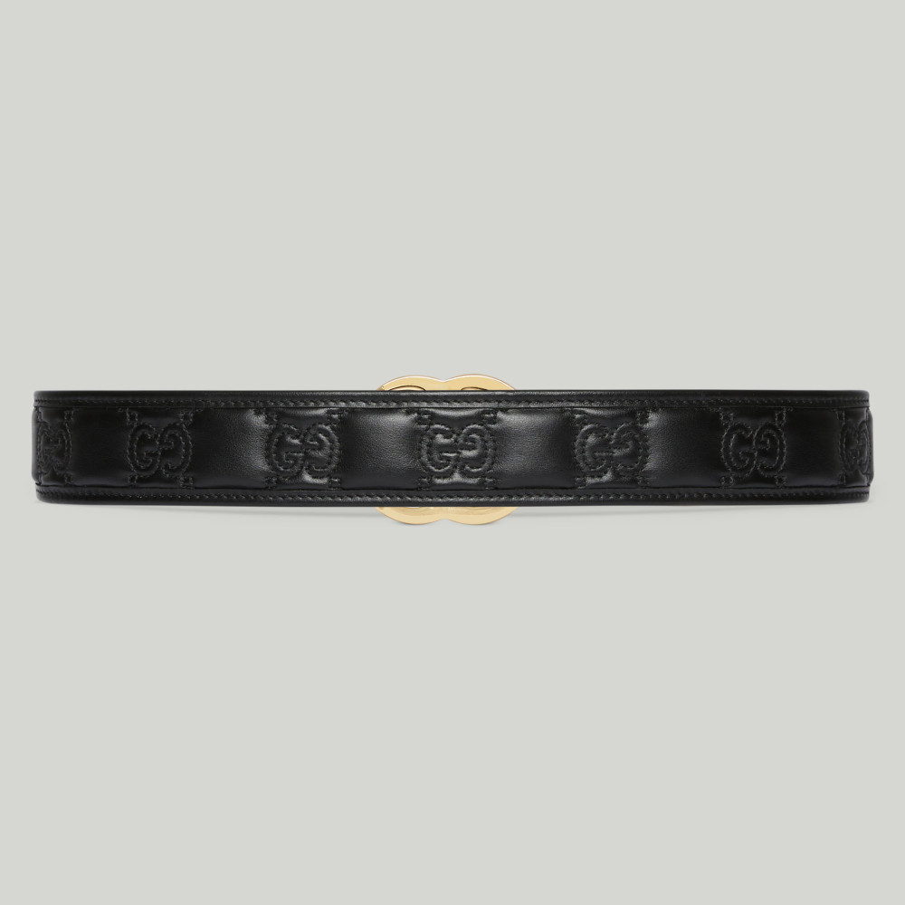 GG MARMONT MATELASSÉ WIDE BELT GG MARMONT MATELASSÉ WIDE BELT
