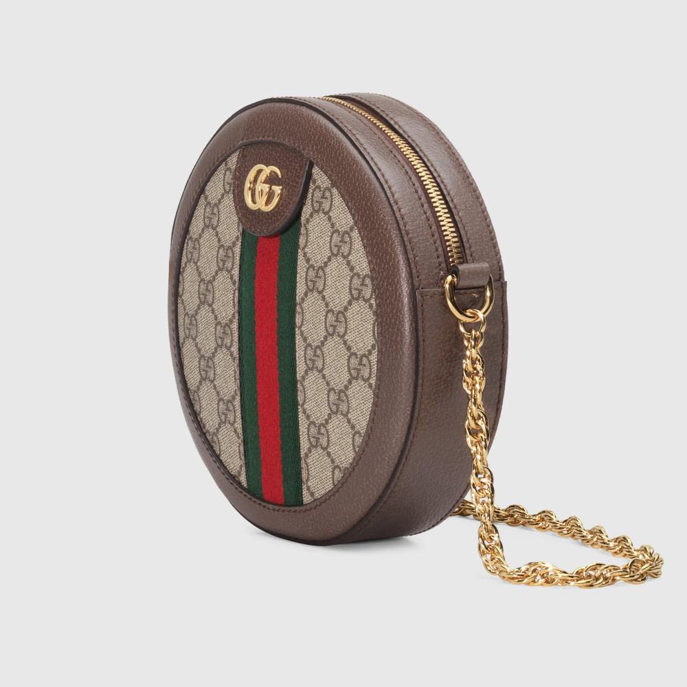 OPHIDIA GG MINI ROUND SHOULDER BAG