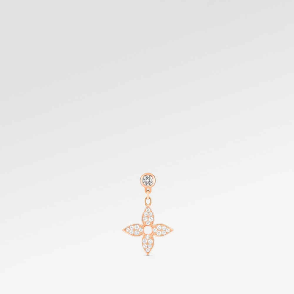 Idylle Blossom Ear Stud, Pink Gold And Diamonds - Per Unit Idylle Blossom Ear Stud, Pink Gold And Diamonds - Per Unit