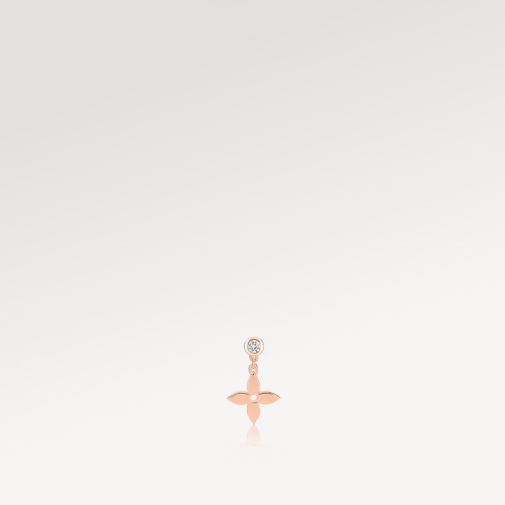 Idylle Blossom Ear Stud, Pink Gold And Diamond - Per Unit Idylle Blossom Ear Stud, Pink Gold And Diamond - Per Unit