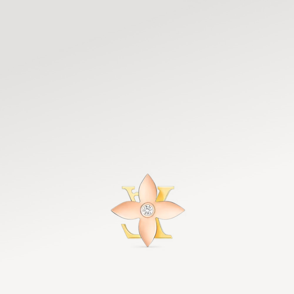 Idylle Blossom Reversible Stud, Pink And Yellow Gold And Diamond - Per Unit Idylle Blossom Reversible Stud, Pink And Yellow Gold And Diamond - Per Unit
