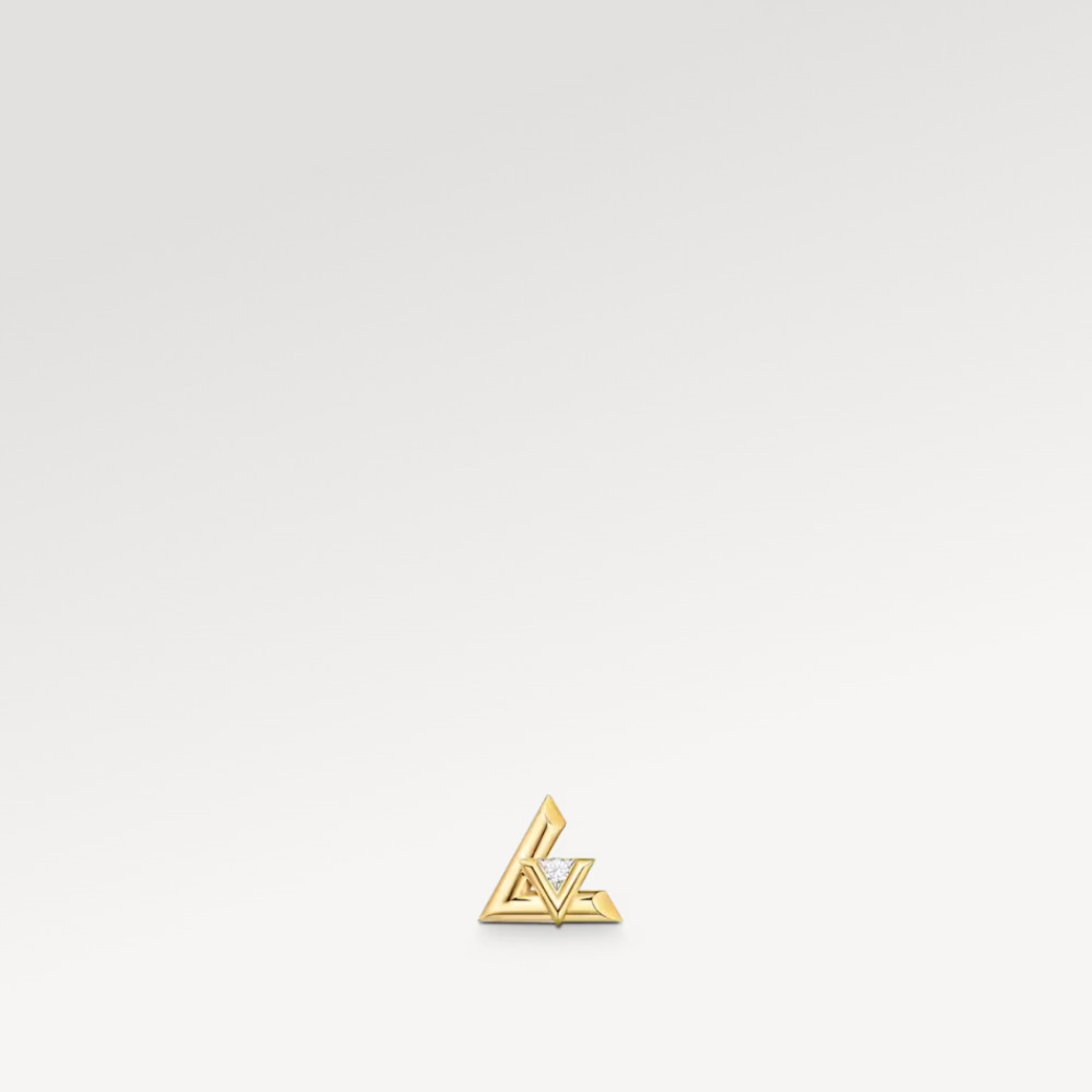 LV Volt One Stud, Yellow Gold And Diamond - Per Unit LV Volt One Stud, Yellow Gold And Diamond - Per Unit