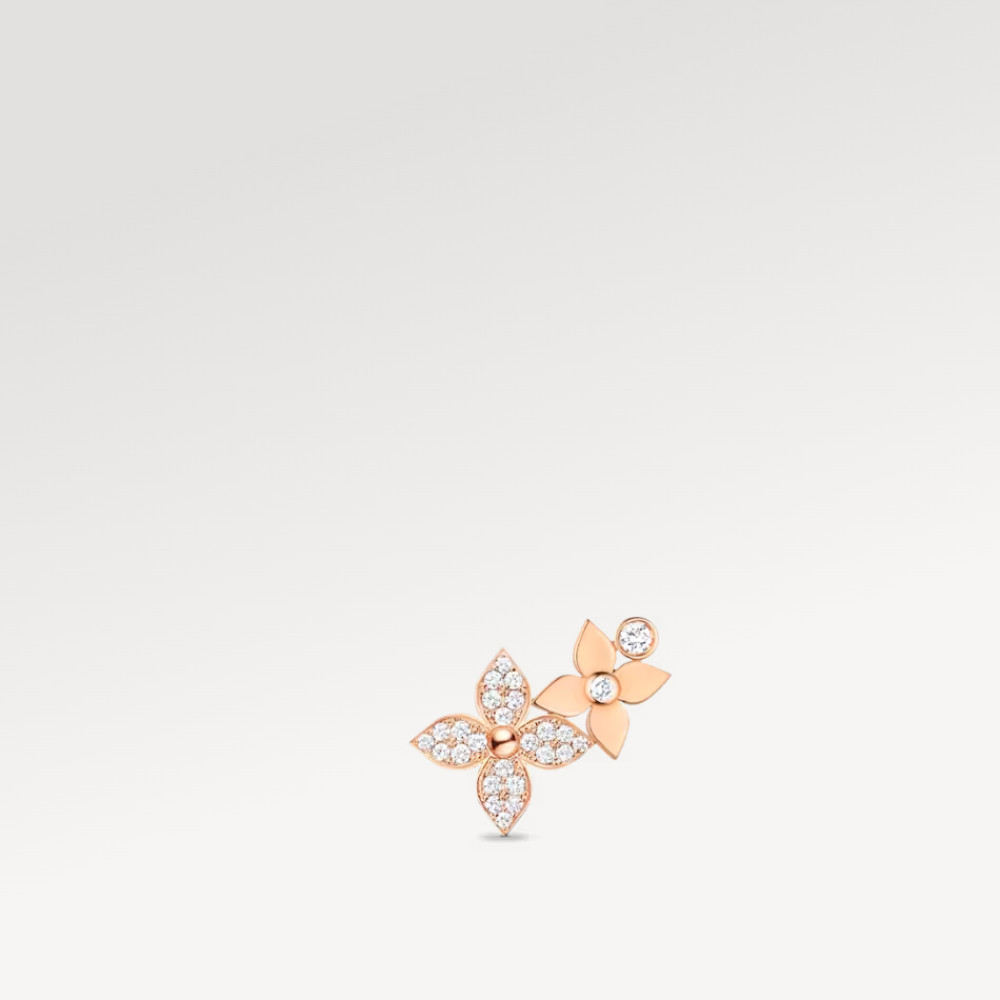 Idylle Blossom Right Earring, Pink Gold And Diamonds - Per Unit Idylle Blossom Right Earring, Pink Gold And Diamonds - Per Unit