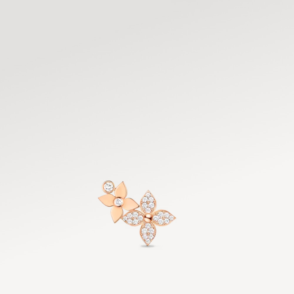 Idylle Blossom Left Earring, Pink Gold And Diamonds - Per Unit Idylle Blossom Left Earring, Pink Gold And Diamonds - Per Unit
