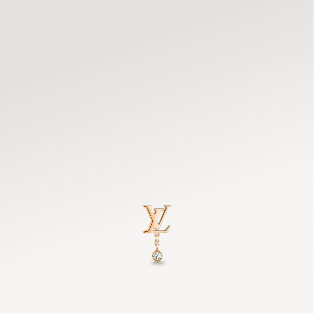 Idylle Blossom LV Ear Stud, Pink Gold And Diamond - Per Unit Idylle Blossom LV Ear Stud, Pink Gold And Diamond - Per Unit