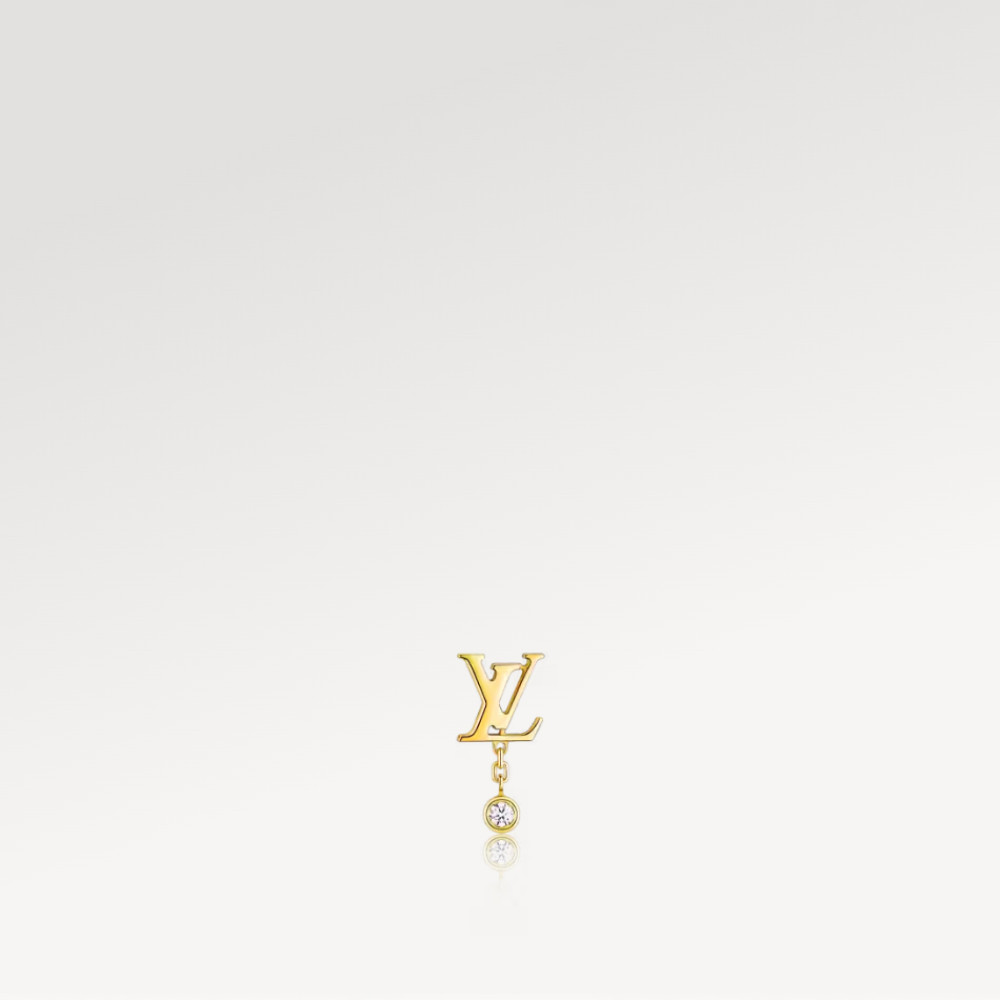 Idylle Blossom LV Ear Stud, Yellow Gold And Diamond - Per Unit Idylle Blossom LV Ear Stud, Yellow Gold And Diamond - Per Unit