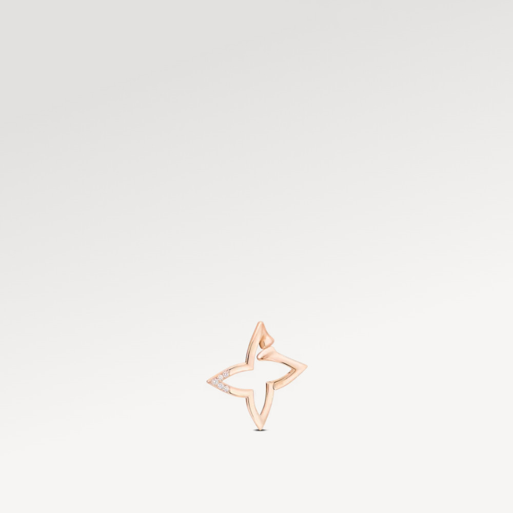 Louis Vuitton Blossom Overlap Hoop, Pink Gold and Diamonds Louis Vuitton Blossom Overlap Hoop, Pink Gold and Diamonds