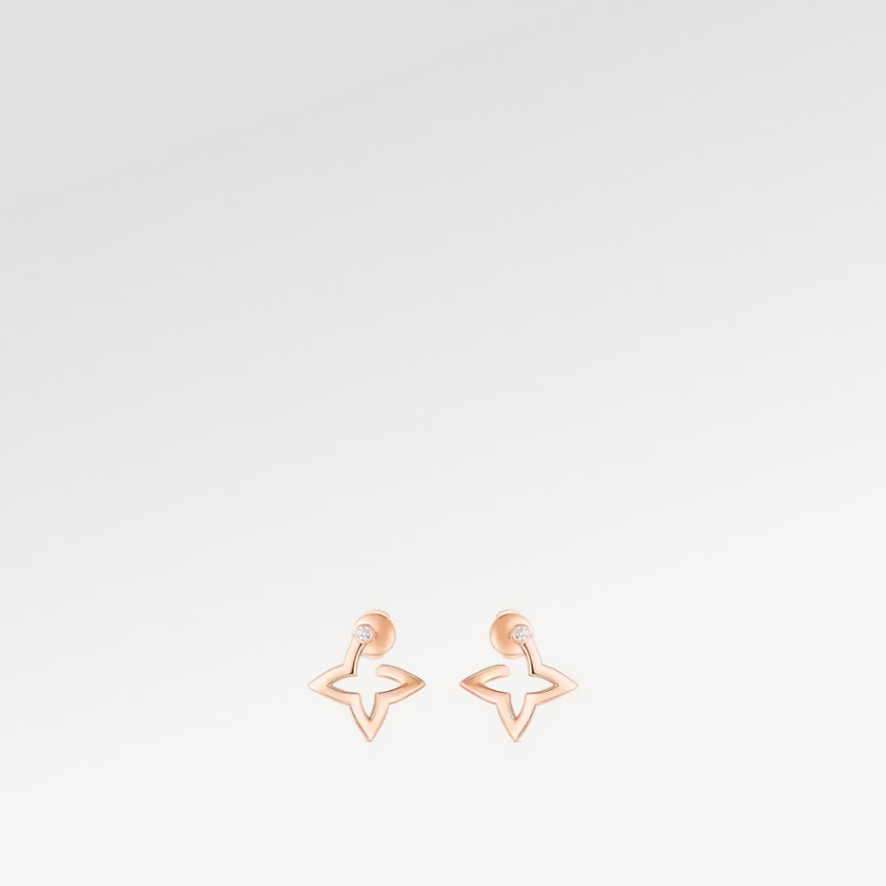 Louis Vuitton Blossom Mini Hoops, Pink Gold and Diamonds Louis Vuitton Blossom Mini Hoops, Pink Gold and Diamonds