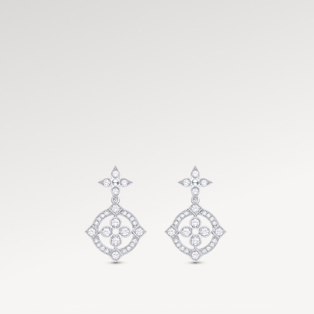 Dentelle Earrings, White Gold And Diamonds