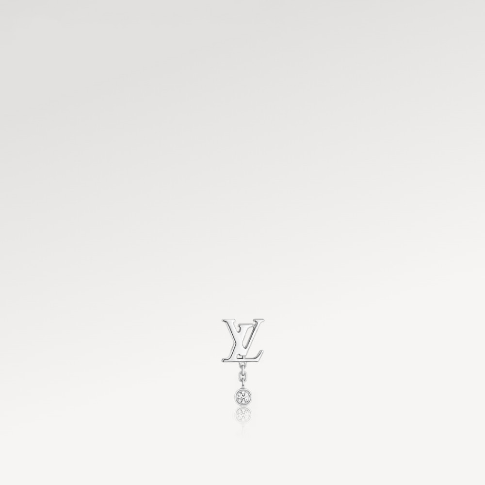 Idylle Blossom LV Ear Stud, White Gold And Diamond - Per Unit Idylle Blossom LV Ear Stud, White Gold And Diamond - Per Unit