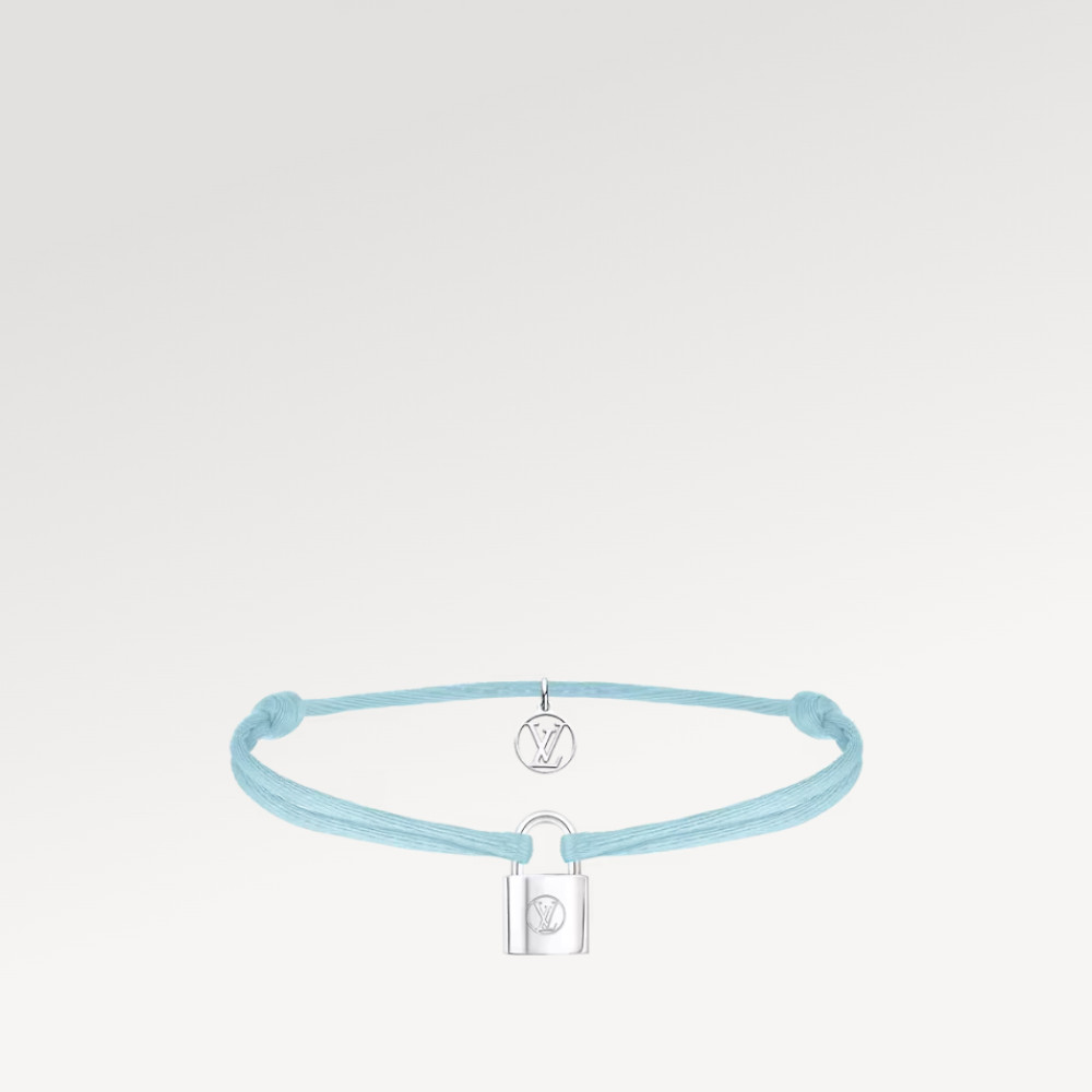 Silver Lockit X Doudou Louis Bracelet, Recycled SiLVer And Organic Cotton Cord
