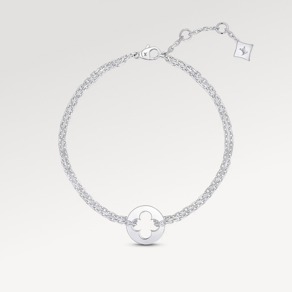 EMPREINTE CHAIN BRACELET, WHITE GOLD