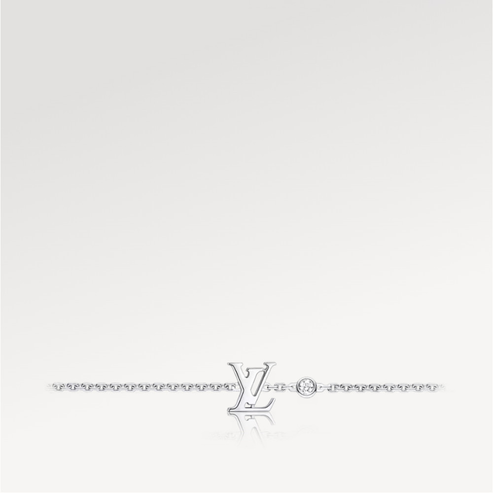 IDYLLE BLOSSOM LV BRACELET, WHITE GOLD AND DIAMOND