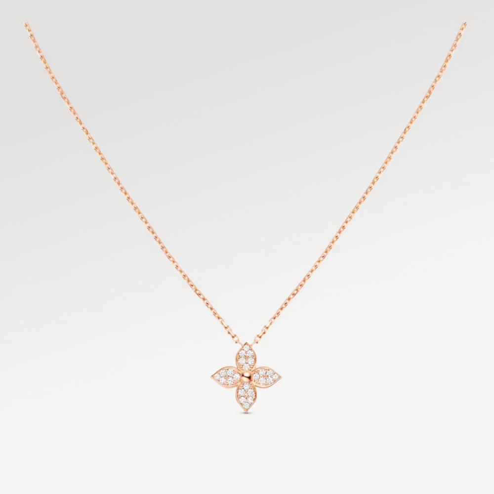 Idylle Blossom Pendant, Pink Gold And Diamonds Idylle Blossom Pendant, Pink Gold And Diamonds
