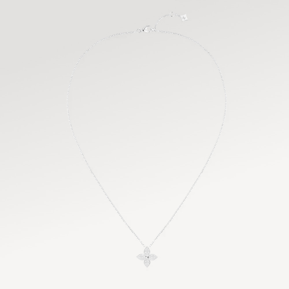 Idylle Blossom Pendant, White Gold And Diamonds Idylle Blossom Pendant, White Gold And Diamonds