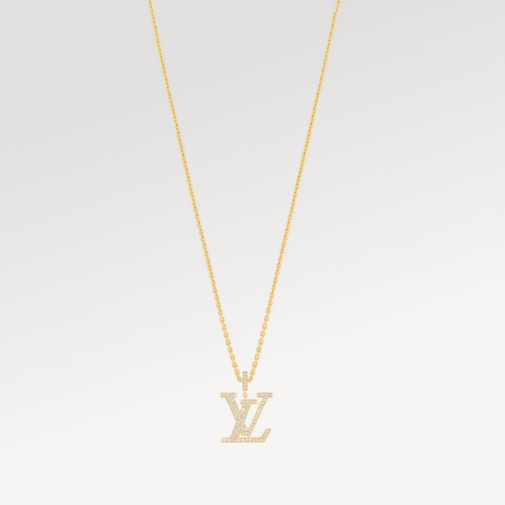 LV Large Pendant, Yellow Gold And Diamonds LV Large Pendant, Yellow Gold And Diamonds