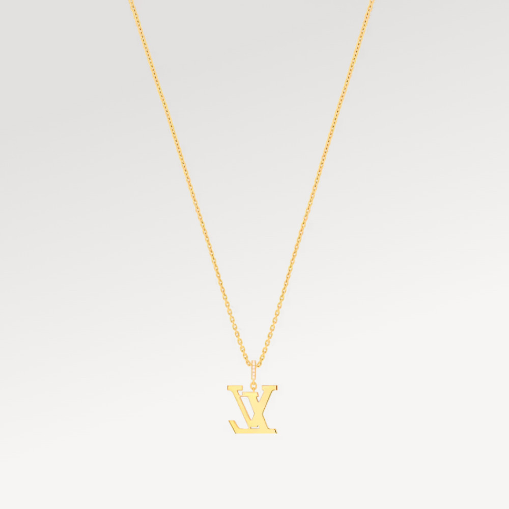 LV Medium Pendant, Yellow Gold And Diamonds LV Medium Pendant, Yellow Gold And Diamonds