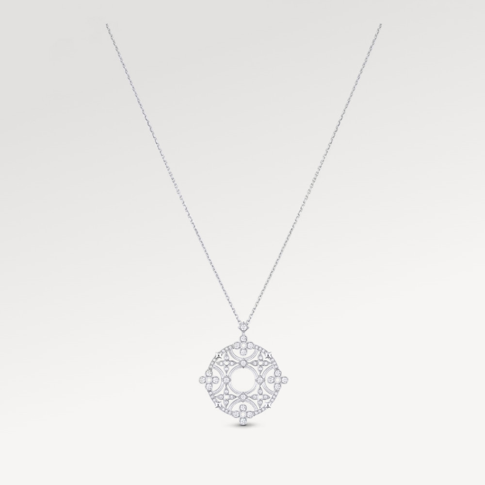 Dentelle Medallion, White Gold And Diamonds
