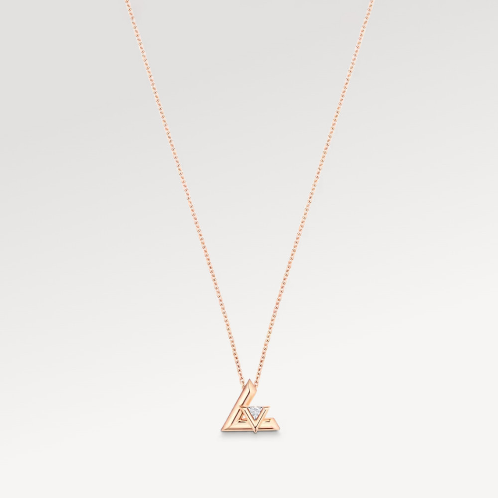 LV Volt One Small Pendant, Pink Gold And Diamond LV Volt One Small Pendant, Pink Gold And Diamond