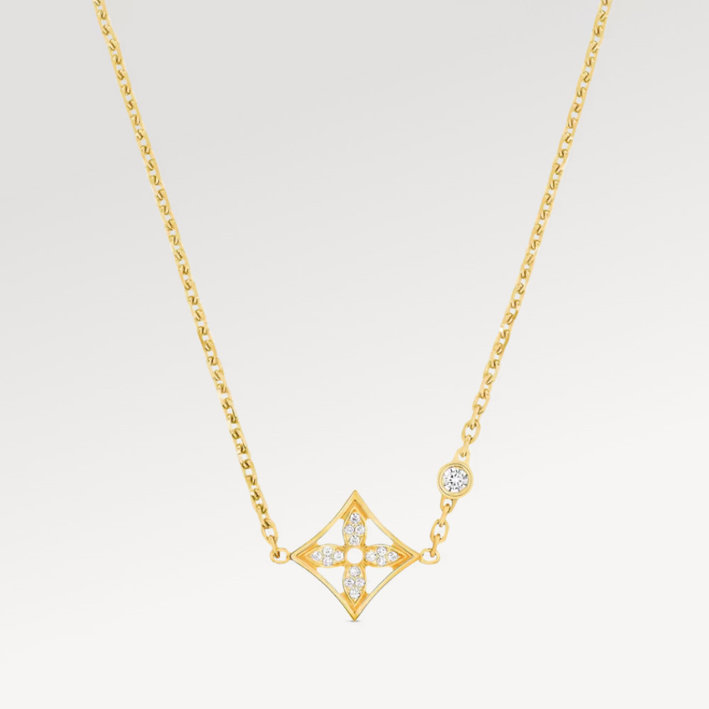 Idylle Blossom Pendant, Yellow Gold And Diamonds Idylle Blossom Pendant, Yellow Gold And Diamonds