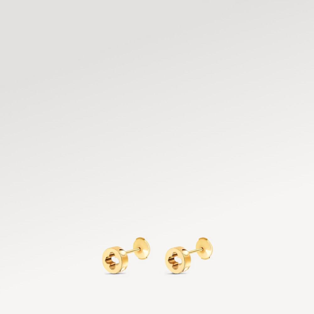 EMPREINTE EAR STUDS, YELLOW GOLD EMPREINTE EAR STUDS, YELLOW GOLD