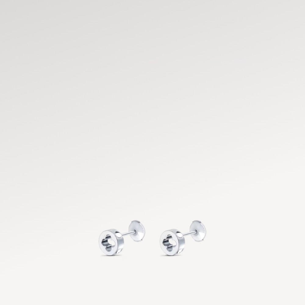 EMPREINTE EAR STUDS, WHITE GOLD EMPREINTE EAR STUDS, WHITE GOLD