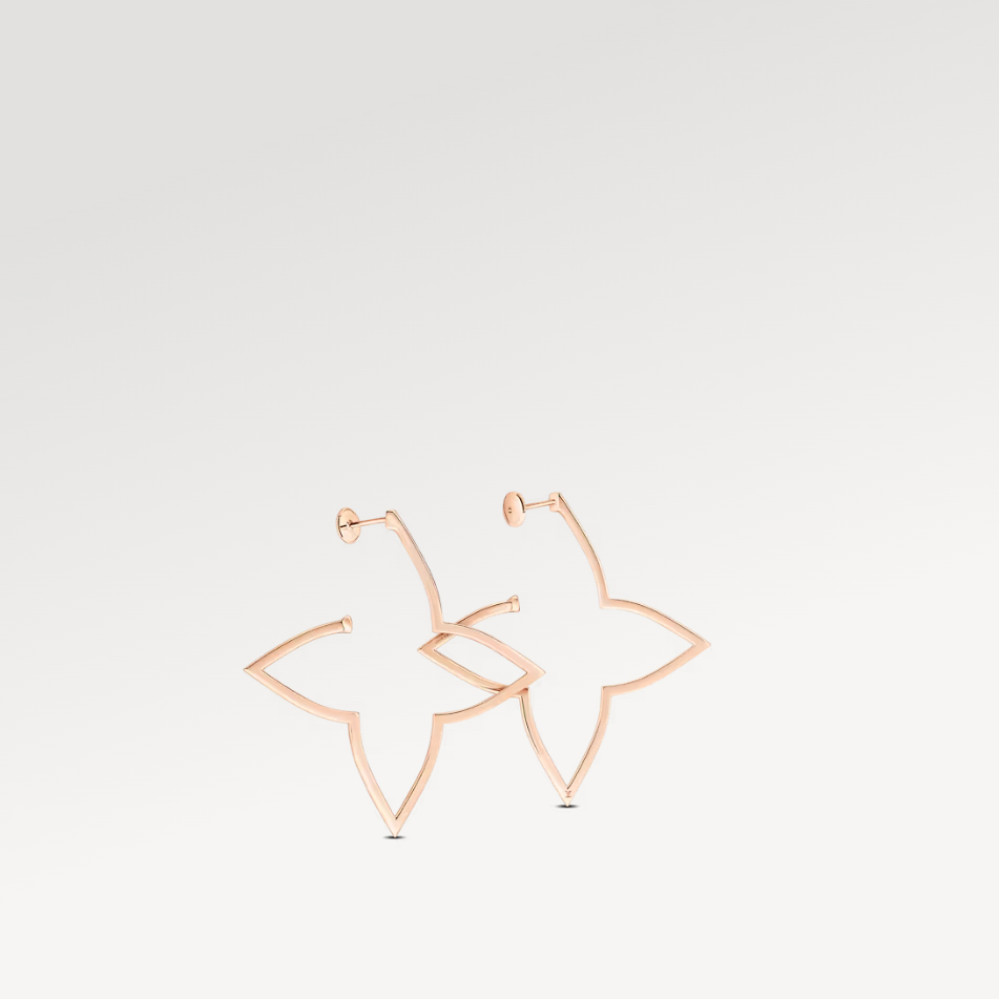 Louis Vuitton Blossom XL Hoops, Pink Gold and Diamonds Louis Vuitton Blossom XL Hoops, Pink Gold and Diamonds