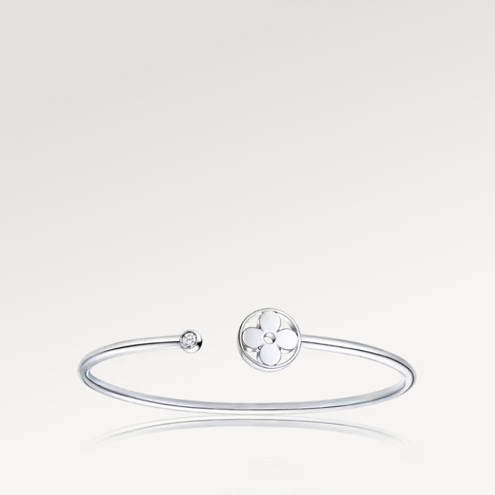 Idylle Blossom Twist Bracelet, White Gold Idylle Blossom Twist Bracelet, White Gold