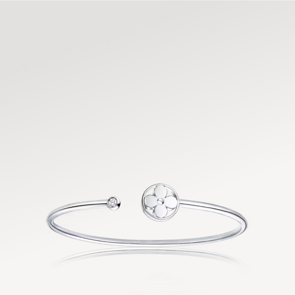 Idylle Blossom Twist Bracelet, White Gold Idylle Blossom Twist Bracelet, White Gold
