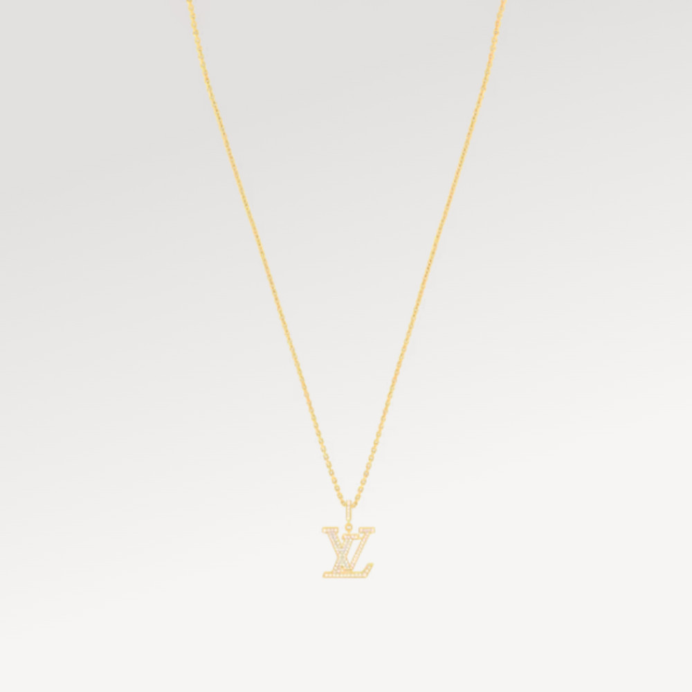 LV Medium Pendant, Yellow Gold And Diamonds LV Medium Pendant, Yellow Gold And Diamonds