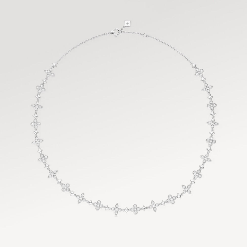 Dentelle One Row Necklace, White Gold And Diamonds Dentelle One Row Necklace, White Gold And Diamonds