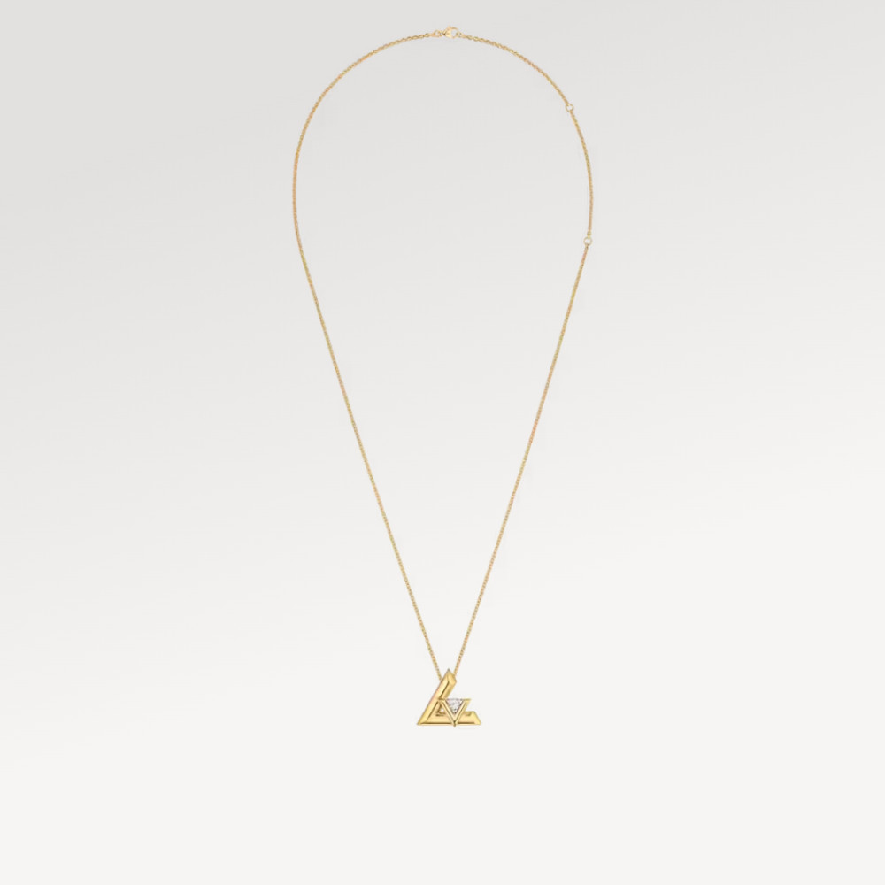 LV Volt One Large Pendant, Yellow Gold And Diamond LV Volt One Large Pendant, Yellow Gold And Diamond