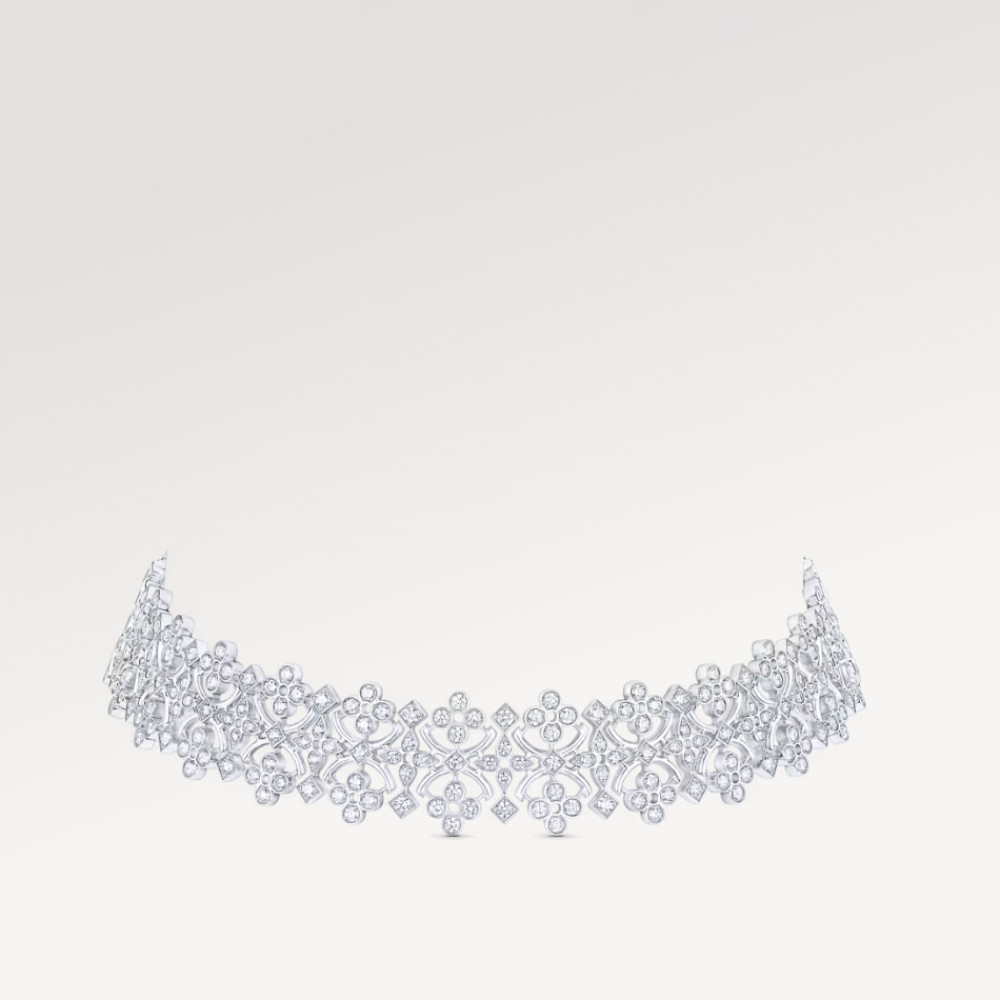 Dentelle Masterpiece Necklace, White Gold And Diamonds Dentelle Masterpiece Necklace, White Gold And Diamonds