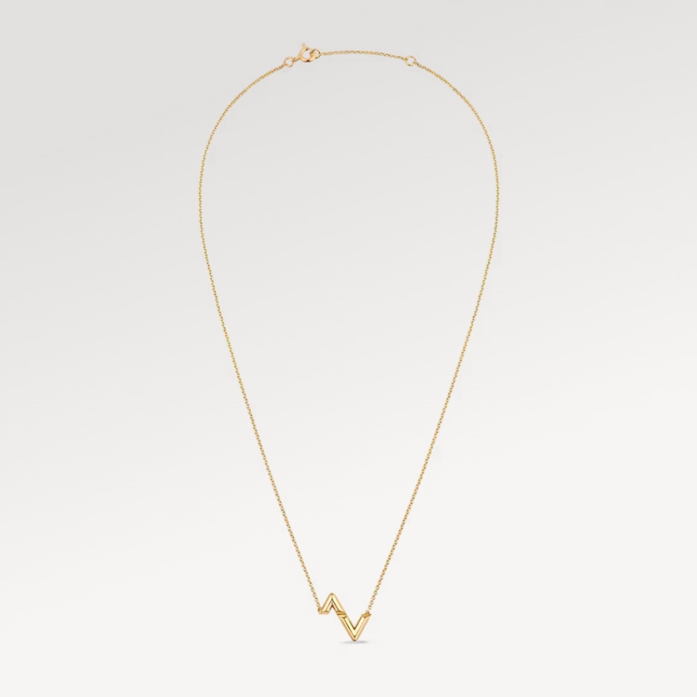 LV Volt Upside Down Pendant, Yellow Gold LV Volt Upside Down Pendant, Yellow Gold