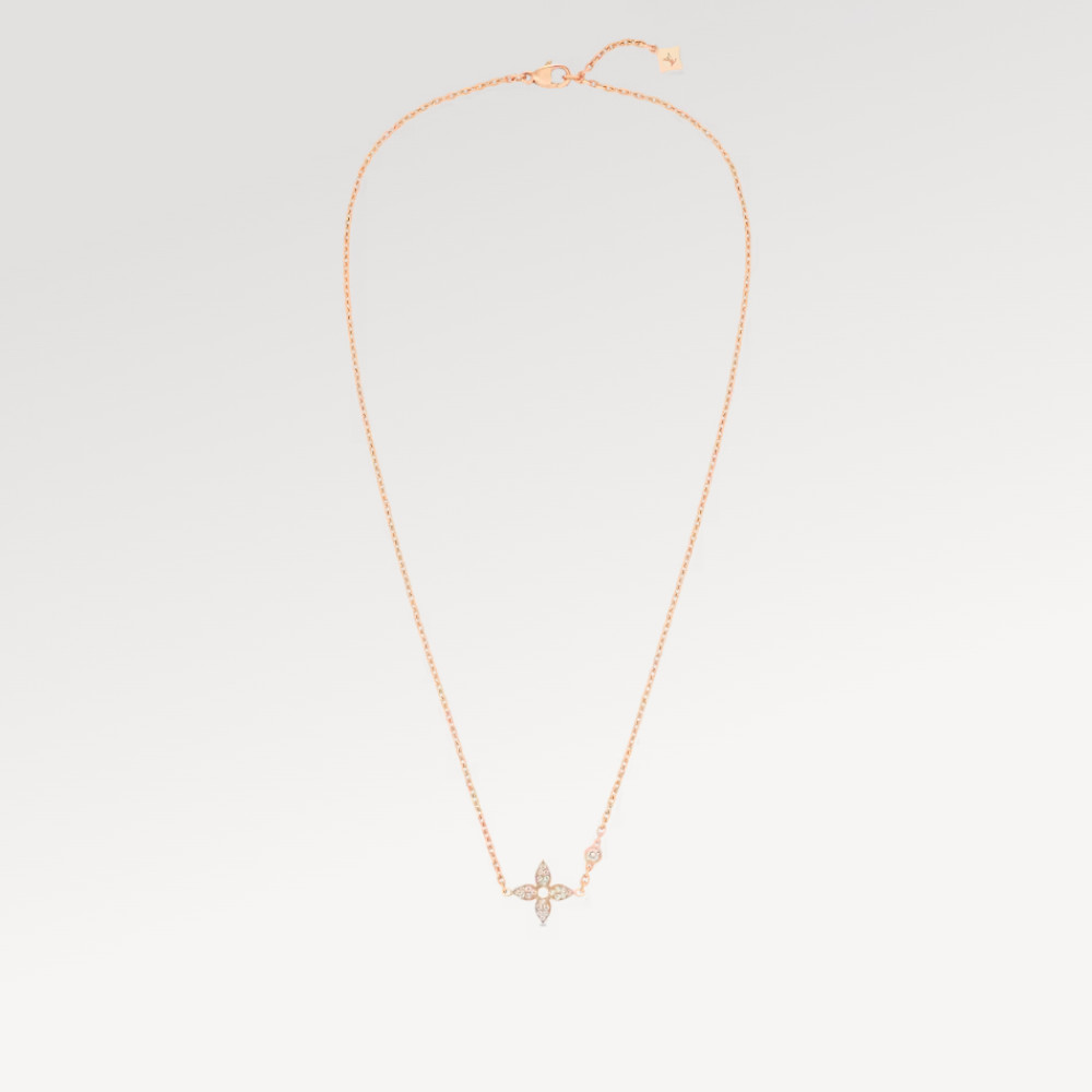 Idylle Blossom Pendant, Pink Gold And Diamonds