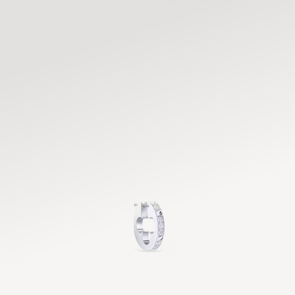 Empreinte Hoop, White Gold And Diamonds - Per Unit Empreinte Hoop, White Gold And Diamonds - Per Unit