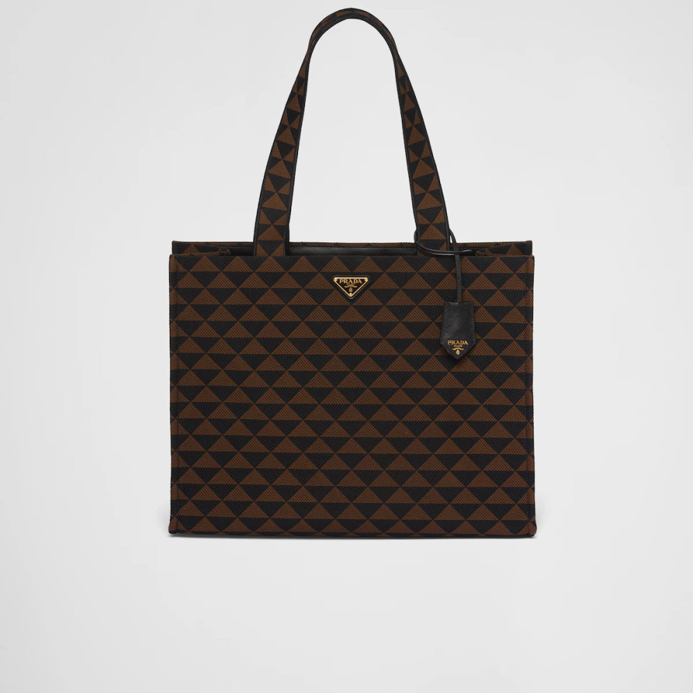 Prada Symbole bag in embroidered fabric